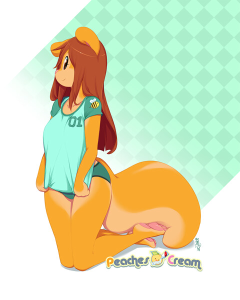 Peaches Tshirt time by miupix -- Fur Affinity [dot] net