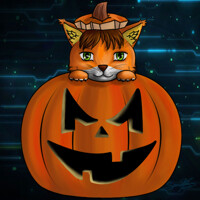 Techno Cat - Halloween Icons - $10