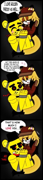 Unfair Competition Golden Freddy VS Lord X Poster by dEEEEEES -- Fur  Affinity [dot] net