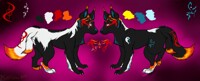Fire Kitsune ref sheet