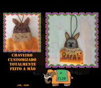 Badge/Chaveiro customizado , totalmente feito a mão -Askash