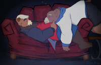 The couch is too small!