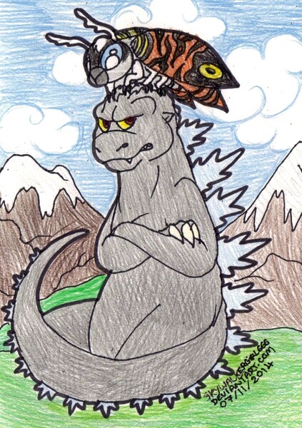 Godzilla stickers by StupidShepherd -- Fur Affinity [dot] net