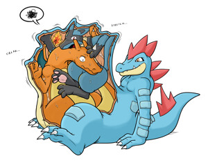 Mega Charizard Y vore (Shiny version) by MoonLightCarter -- Fur