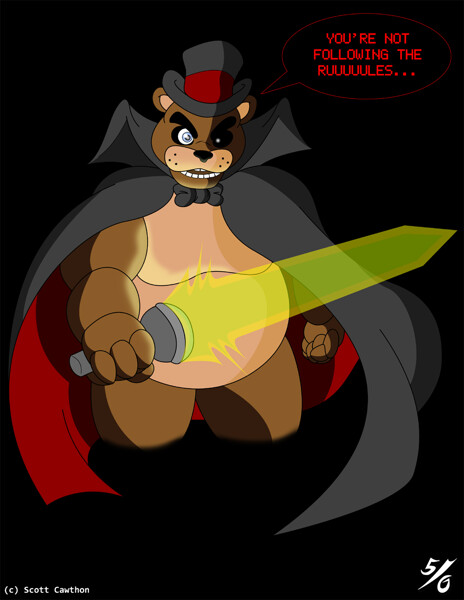 Freddy fazbear fanart by BlackDWhite -- Fur Affinity [dot] net