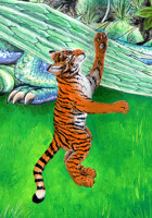 Catch My Tail ! detail of the Lyger cub