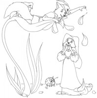 robin and marian playing in the garden