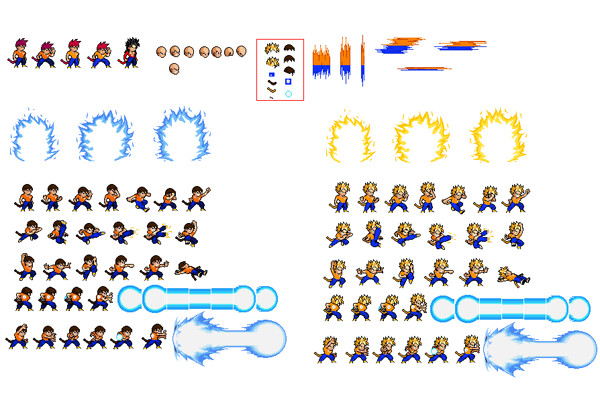 Anime-ish Sonic Sprite Sheet by SonicManiaFan1074 on DeviantArt