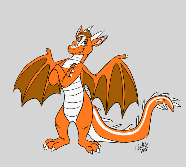 [Color] I'm a toony dragon! by ChaseReynard -- Fur Affinity [dot] net