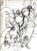 Hyatt Lobby sketch