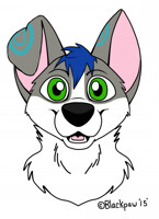 Fursuit Head Ref (by blackpawwolf)