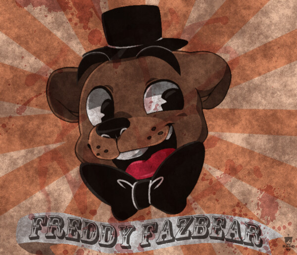 Freddy fazbear fanart by BlackDWhite -- Fur Affinity [dot] net