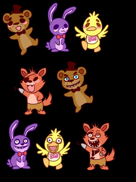 FNAF Stickers :FOR SALE: by RonaldtheFox -- Fur Affinity [dot] net