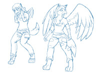 Stream Commission - Gryphoness 2/3