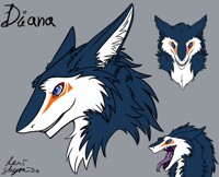 Very first sergal drawing:Diana