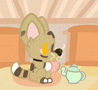 A Tea-Tie enjoys Tea on his Tea Break.