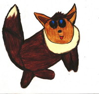 An Eevee Frolicking^^