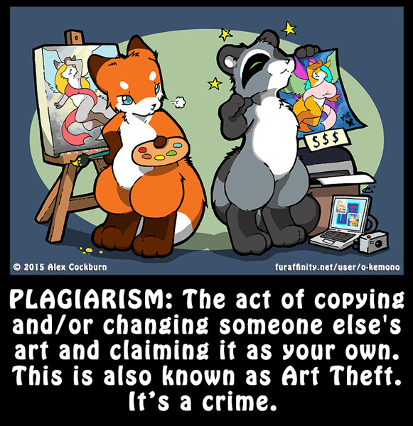 Life's A Chibi: Plagiarism by o-kemono -- Fur Affinity [dot] net