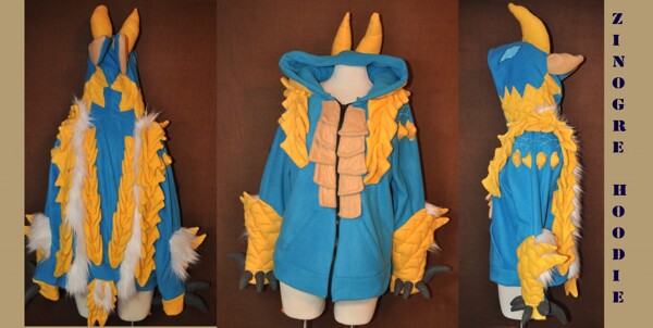 Zinogre Hoodie finished by Sanura snowleopard Fur Affinity dot