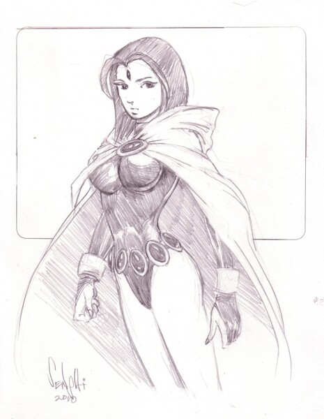 Learn How to Draw Raven from Teen Titans Step-by-Step