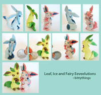 Eevees - Leaf, Ice and Fairy - SELECTION LIMITED