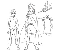 Bloodied Garnet concept art: new protagonist.