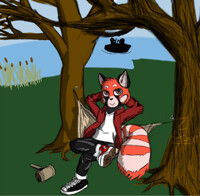 Ninty Chilling in a Hammock