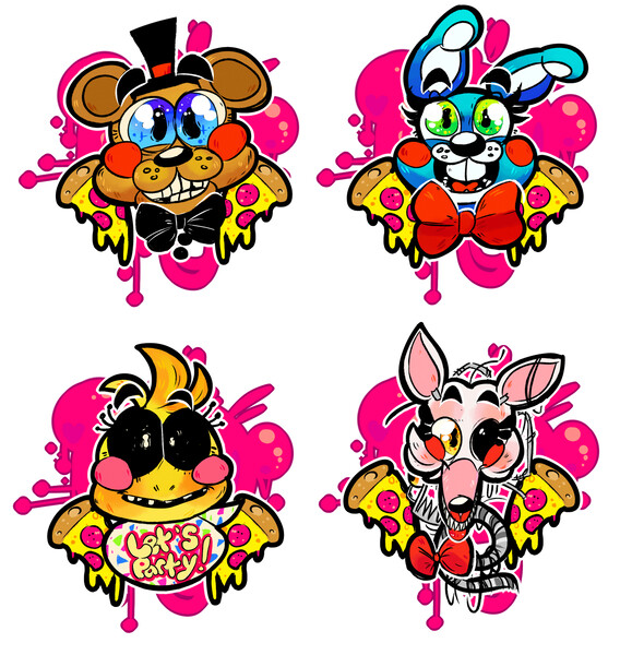 Sticker Design: Fnaf 2 Toy Bonnie! by CandyTime17 -- Fur Affinity [dot] net