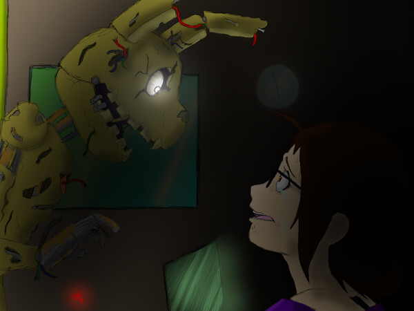 Create meme fnaf 3 springtrap art, fnaf anime springtrap, FEM