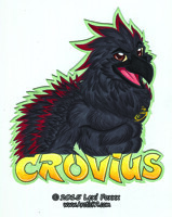 Crovius Fursuit Badge