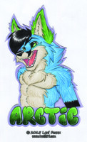 Arctic Fursuit Badge 