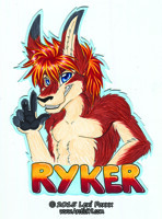 Ryker Large Fursuit Badge 