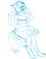 WIP Ahui eating gummy bears in cinema