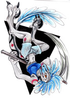 Tasia the Deinonychus - Art by Miku_Aaparo