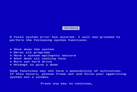 True Blue Screen of Death