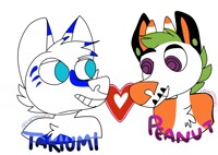 Peanut Couple Badges