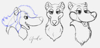 Jeffery Fursuit Head Ref - Sketch 