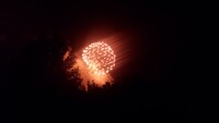 Orange artillery shell