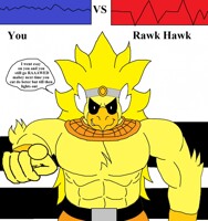 Wrestling you vs Rawk Hawk