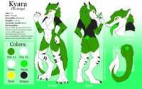 Kyara the Sergal - Reference Sheet