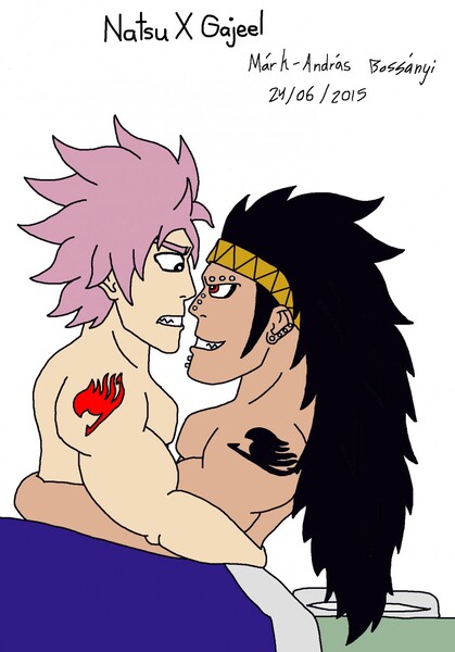 Natsu X Gajeel Colored Version By Morton666 Fur Affinity Dot Net