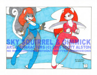 Sky Squirrel & Gimmick, in color