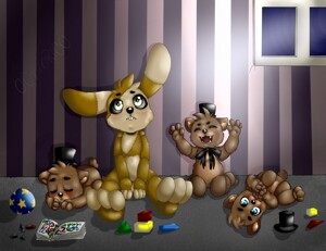 FNAF - Nightmare Fredbear and Plushtrap — Weasyl