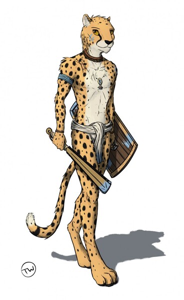 Cheetah Warrior by TitusW -- Fur Affinity [dot] net