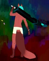 Proxydeath with his sword