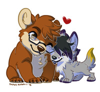 (Commission) Cheek Rubs!