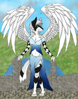 Prety Amarune - Digital color with background