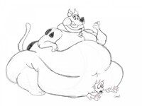 Scooby squashed the monster!