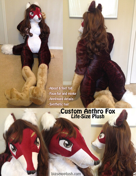 Anthro Fox Custom Plush by BigSexyPlush Fur Affinity dot net