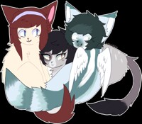 Warrior Cats- Firepaw, Graypaw, Ravenpaw by Woofstep -- Fur Affinity [dot]  net